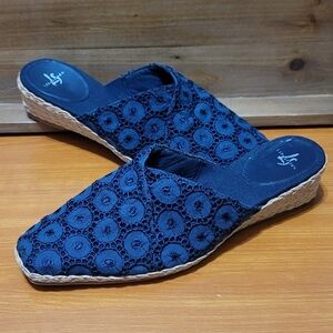 Life Stride Jess Navy Espadrilles Mules